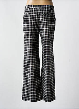 Pantalon drept țesătură poplin mărime normală negru NICE THINGS femeie