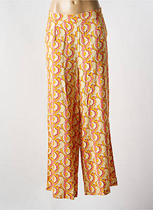 Pantalon larg galben MADEMOISELLE YEYE femeie