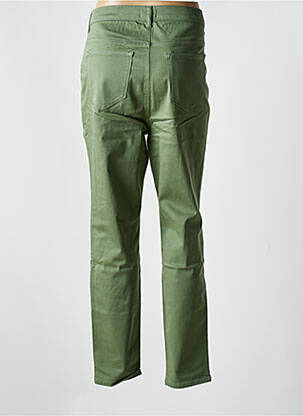 Pantalon slim țesătură poplin mărime normală verde YEST femeie