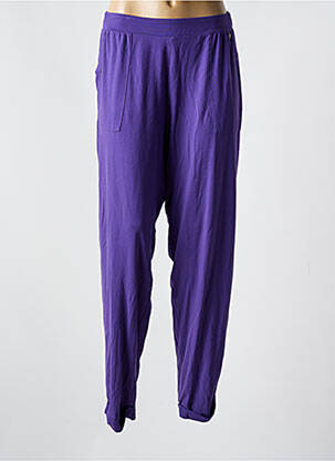 Pantalon drept elasticitate mărime normală violet MAT. femeie