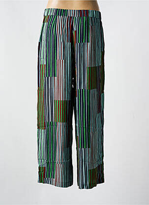 Pantalon larg țesătură crep mărime normală albastru NICE THINGS femeie