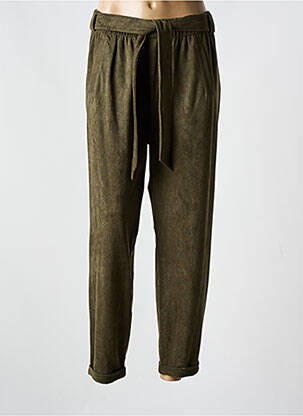 Pantalon drept verde MAT. femeie