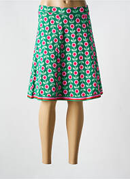 Fustă midi croială evazată verde BLUTSGESCHWISTER femme