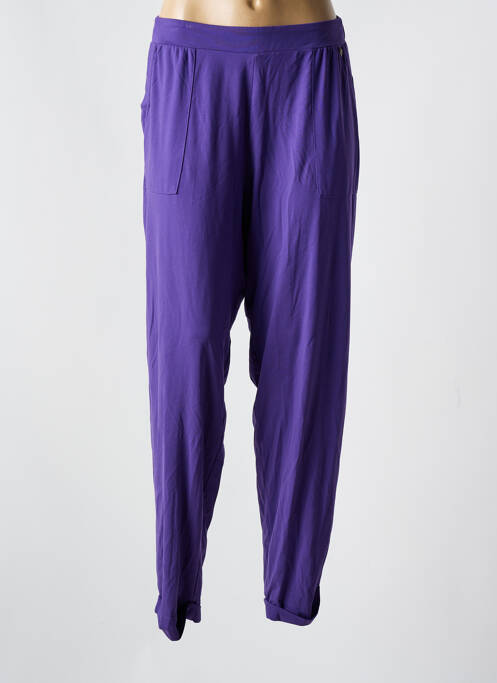 Pantalon drept violet MAT. femeie