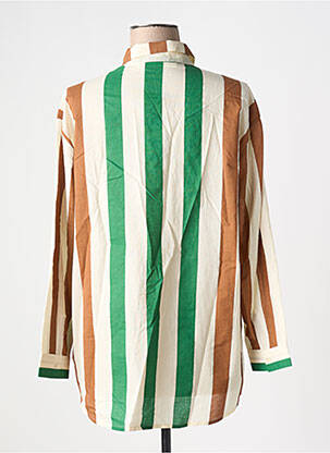 Cămașă croială dreaptă mâneci lungi verde NICE THINGS femeie