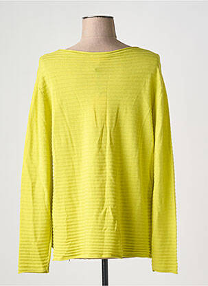 Pulover croială cambrată mâneci lungi verde YELLOW LABEL femeie