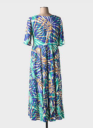 Rochie lungă mâneci scurte mâneci scurte violet AGATHE & LOUISE femeie