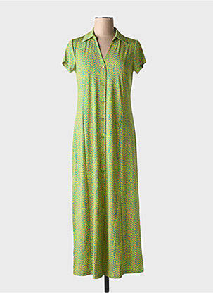 Rochie lungă mâneci scurte mâneci scurte verde SURKANA femeie