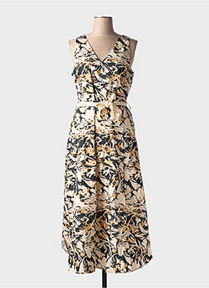 Rochie lungă bej EVA KAYAN femeie