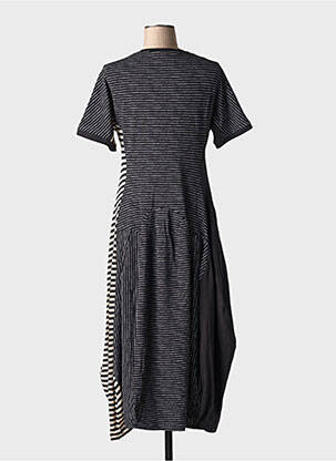 Rochie lungă mâneci scurte mâneci scurte negru URBAN BY ALEMBIKA femeie