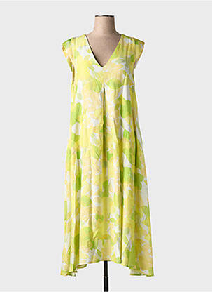 Rochie lungă galben SCORZZO femeie