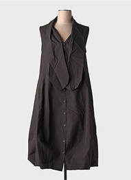 Rochie midi fără mâneci fără mâneci negru GERSHON BRAM femeie