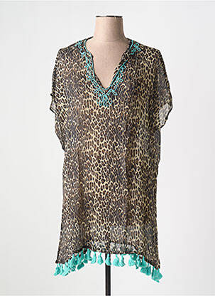 Tunică mâneci scurte maro LOLA CASADEMUNT femeie