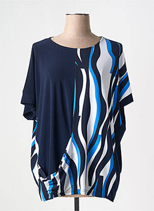Tricou guler rotund mâneci scurte albastru JOSEPH RIBKOFF femeie