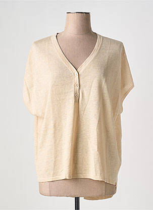 Pulover bej CHARMING SMILE femeie