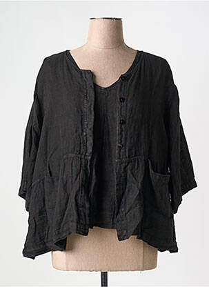 Twin-set mâneci 3/4 negru KEDZIOREK femeie