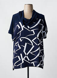 Tricou imprimeu fantezie mâneci scurte albastru JOSEPH RIBKOFF femme