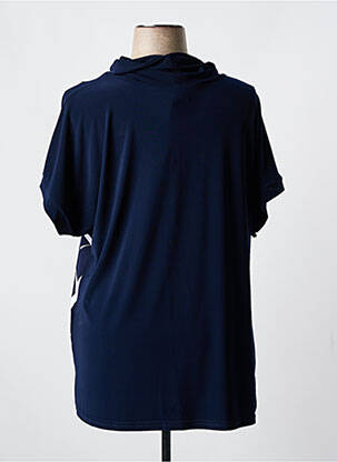 Tricou imprimeu fantezie mâneci scurte albastru JOSEPH RIBKOFF femeie