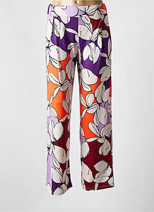 Pantalon drept elasticitate mărime normală violet SCORZZO femeie