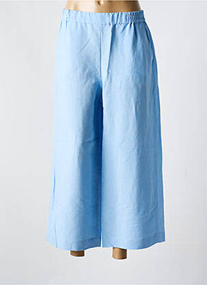 Pantalon larg albastru RAFFAELLO ROSSI femeie