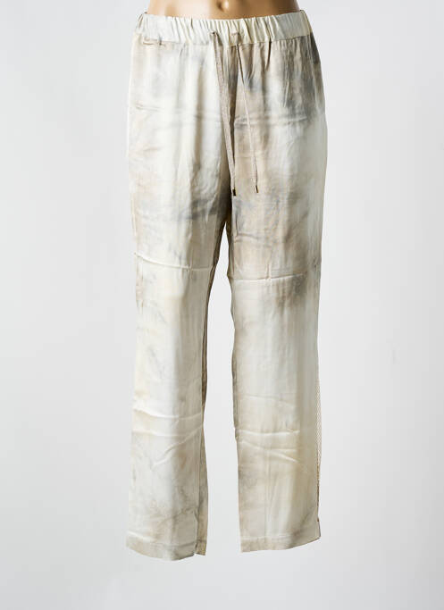 Pantalon drept bej TRICOT CHIC femeie