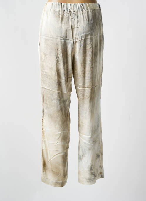 Pantalon drept bej TRICOT CHIC femeie