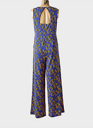 Salopetă-pantalon fără mâneci fără mâneci albastru SURKANA femeie