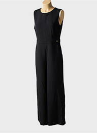 Salopetă-pantalon închidere cu fermoar la spate fără mâneci negru GOA GOA femme