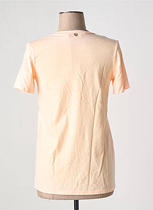 Tricou guler în v mâneci scurte portocaliu PLEASE femeie