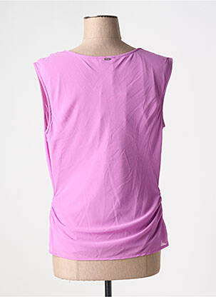 Top țesătură crep fără mâneci violet FRACOMINA femeie