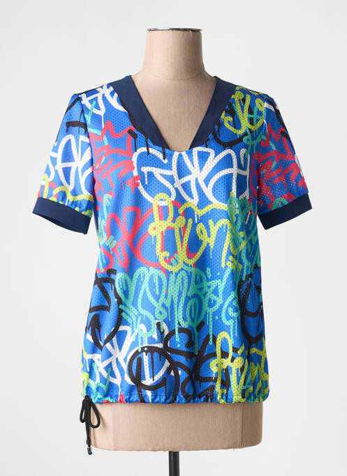 Tricou albastru MC PLANET BY INNATE femeie