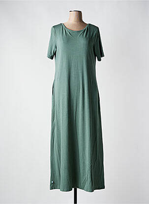 Rochie lungă mâneci scurte mâneci scurte verde RAGWEAR femeie