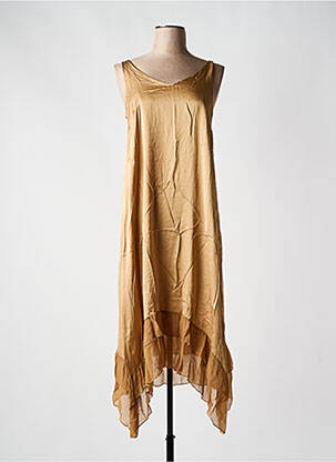 Rochie midi maro LAUREN VIDAL femeie