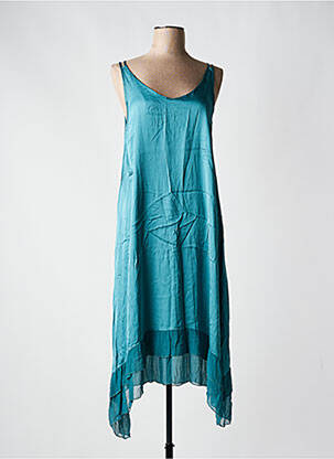 Rochie midi albastru LAUREN VIDAL femeie