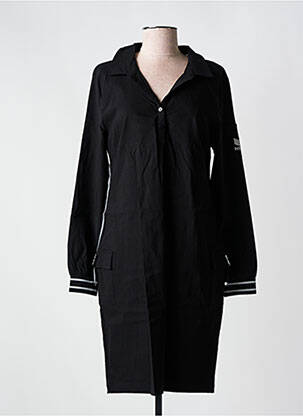 Rochie midi mâneci lungi mâneci lungi negru HBT femeie