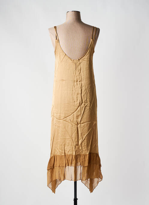 Rochie midi maro LAUREN VIDAL femeie