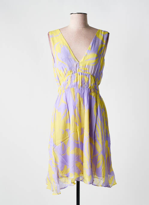 Rochie scurtă galben FRACOMINA femeie