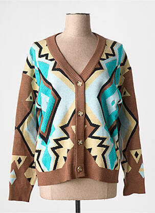 Vestă cu mâneci lungi maro FRACOMINA femeie