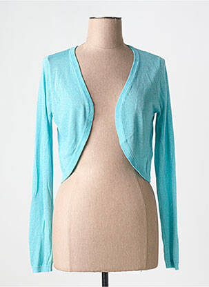 Bolero efect material satinat albastru ESSENTIALS BY GOA GOA femeie