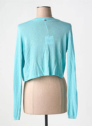 Bolero efect material satinat albastru ESSENTIALS BY GOA GOA femeie
