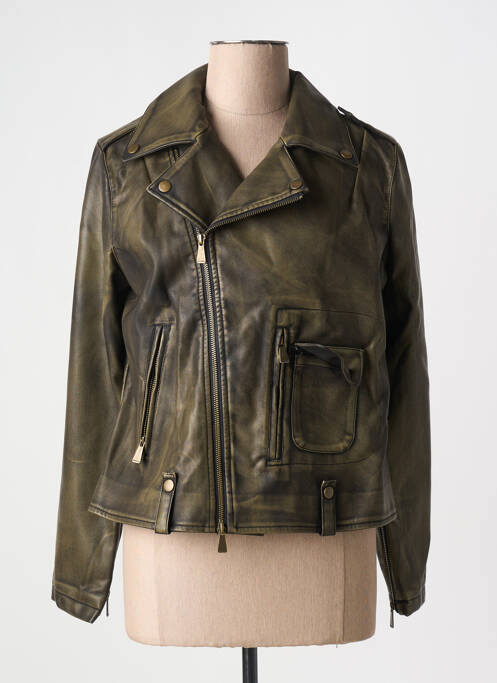 Geci din piele ecologică maro GOA GOA femeie