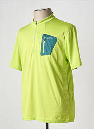Tricou croială cambrată mâneci scurte verde CMP homme