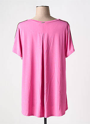 Tricou elasticitate mâneci scurte roz MC PLANET femeie
