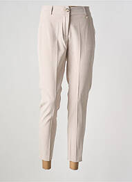 Pantalon 7/8 talie înaltă talie înaltă bej GOA GOA femeie