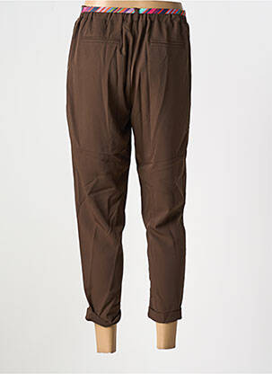 Pantalon 7/8 talie elastică mărime normală maro PLEASE femeie