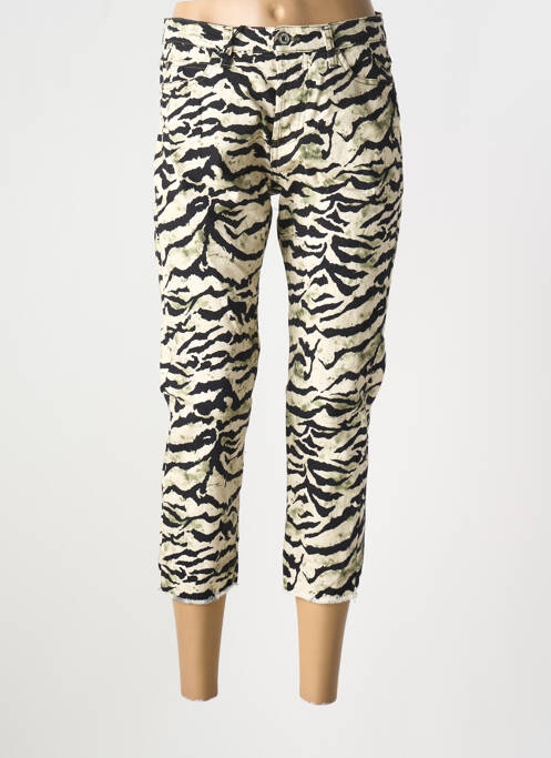 Pantalon trei sferturi bej PLEASE femeie