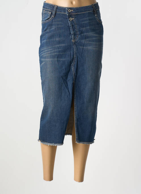 Fustă midi albastru PLEASE femeie