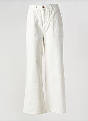 Blugi cu croială evazată bej MUSE femeie