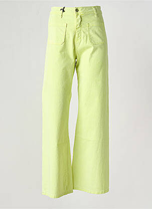 Blugi cu croială evazată verde PLEASE femeie