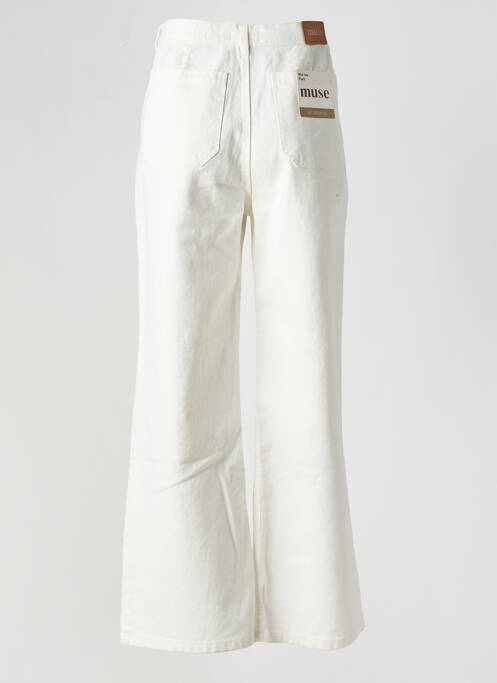 Blugi cu croială evazată bej MUSE femeie